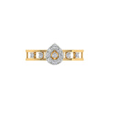 18k White Gold and Diamond Fancy Ring in size 5.5 and total gold weight of 2.52gm